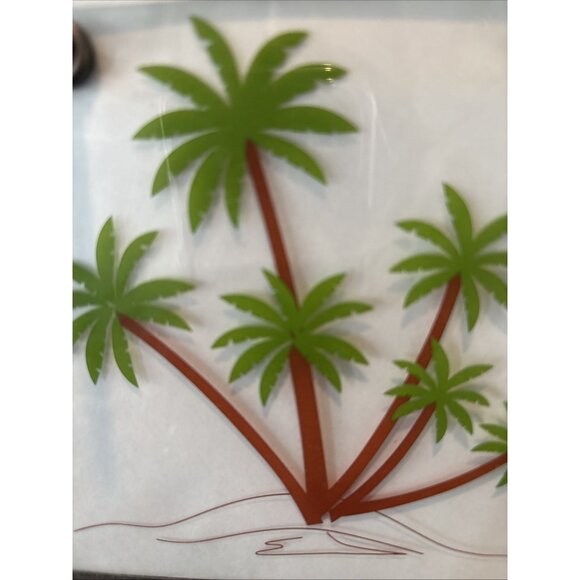Unbranded Beach Silver Palm Tree w/30 4x6 Photo Holders-great For Vacation Pics - Picture 2 of 9